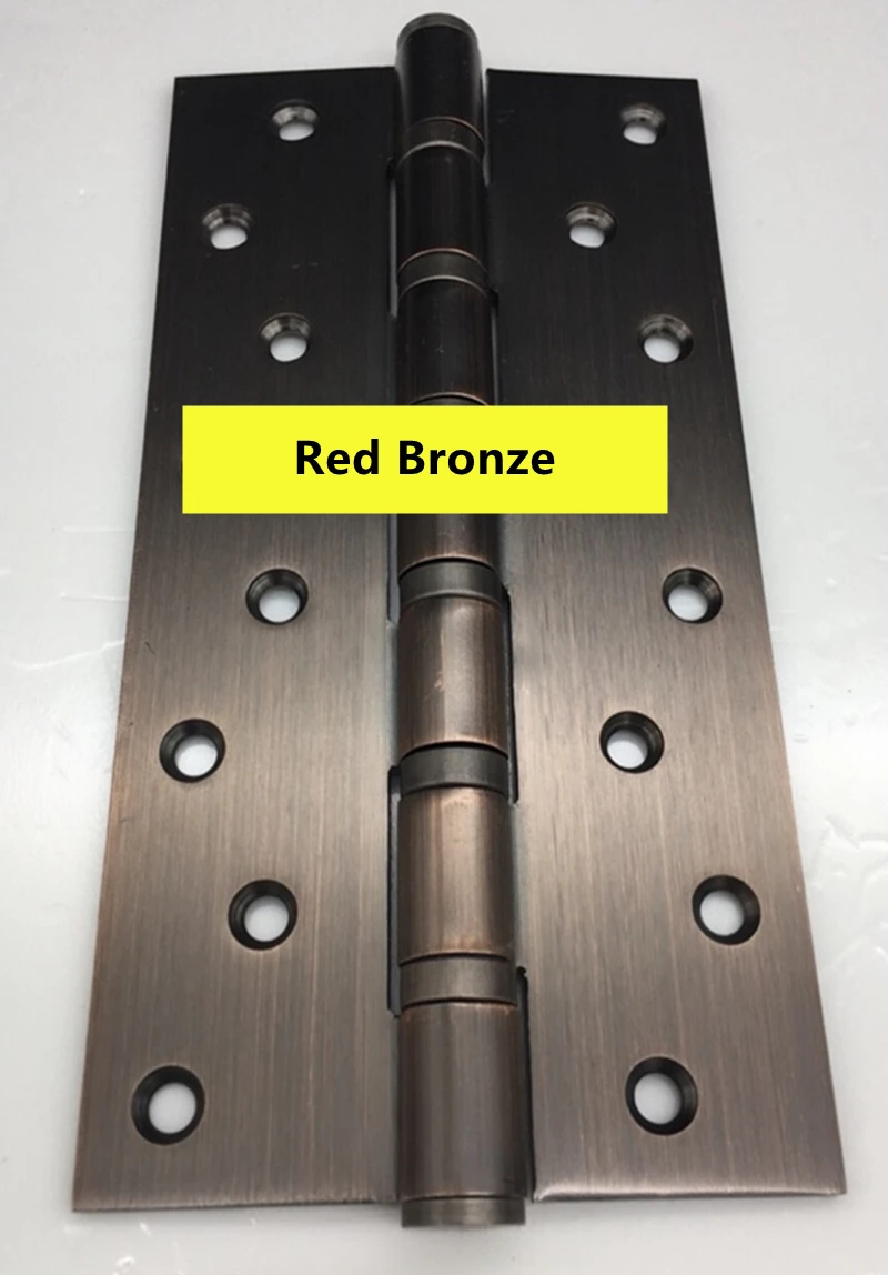 Петли из нержавеющей стали RONGYAO, 8 дюймов, толстые петли, прорезные деревянные дверные петли, тяжелые петли, 2 шт., красная/зеленая/желтая бронза Петли из нержавеющей стали RONGYAO, 8 дюймов, толстые петли, прорезные деревянные дверные петли, тяжелые петли, 2 шт., красная/зеленая/желтая бронза
