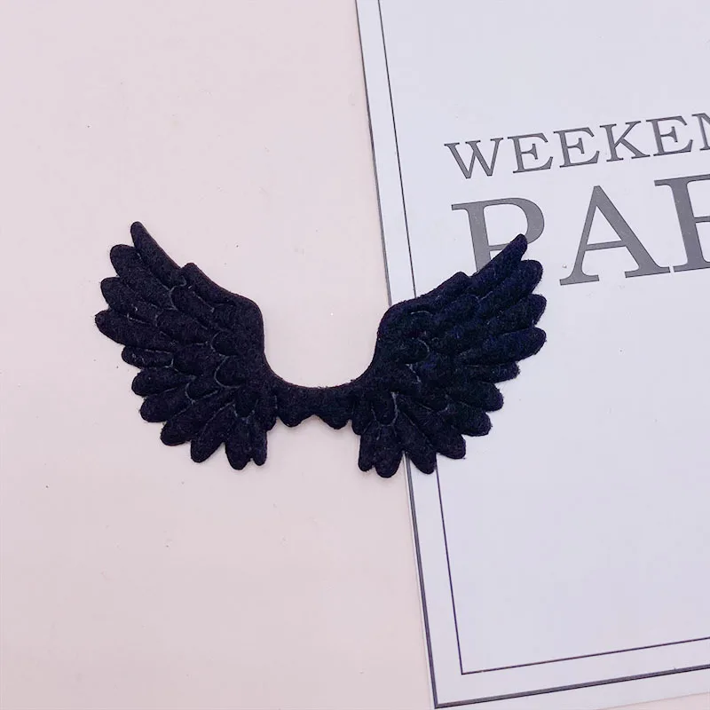 50 Teile/los 7*4CM Engel Flügel Gepolsterte Appliques Für DIY Kinder Haar Clip Zubehör Und Bekleidungs Patches – Detail 2