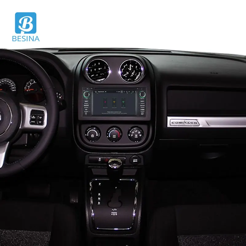 Besina Android 9,0 автомобильный dvd-плеер для Dodge ram 1500 Chrysler Sebring Jeep Compass Commander Grand Cherokee Wrangler gps радио