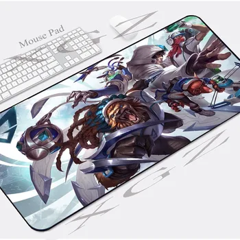 

XGZ 90x40/60x30 Xxl Anime Boy & Pet Large Game Computer Desk Mat Lock-edge Custom Family Mouse Pad Rubber Non-slip Dota Gamer