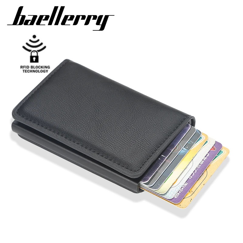 En oferta Mini Cartera de aluminio de Metal para hombre y mujer, tarjetero inteligente, Rfid, Dropshipping, 2021 Zn7mzj0A6rw