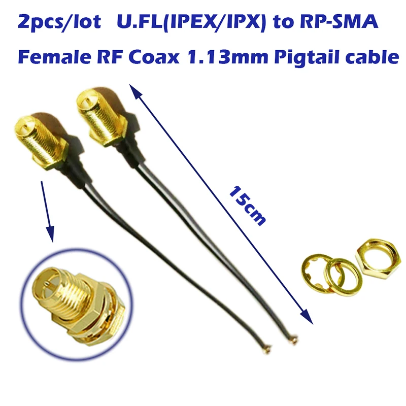 IPEX IPX для RP SMA Женский РЧ коаксиальный 1 13 мм Соединительный кабель антенн радио