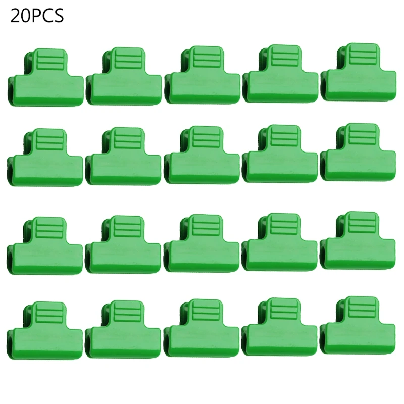 20Pcs 파이프 클램프 외경 11mm 식물 말뚝 온실 필름 행 커버 그물 터널 후프 클립