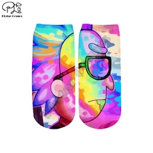 PLstar Cosmos/носки Рика и Морти, носки с 3D принтом для женщин/мужчин/мальчиков/девочек, забавные короткие носки на лето и осень, стиль-3