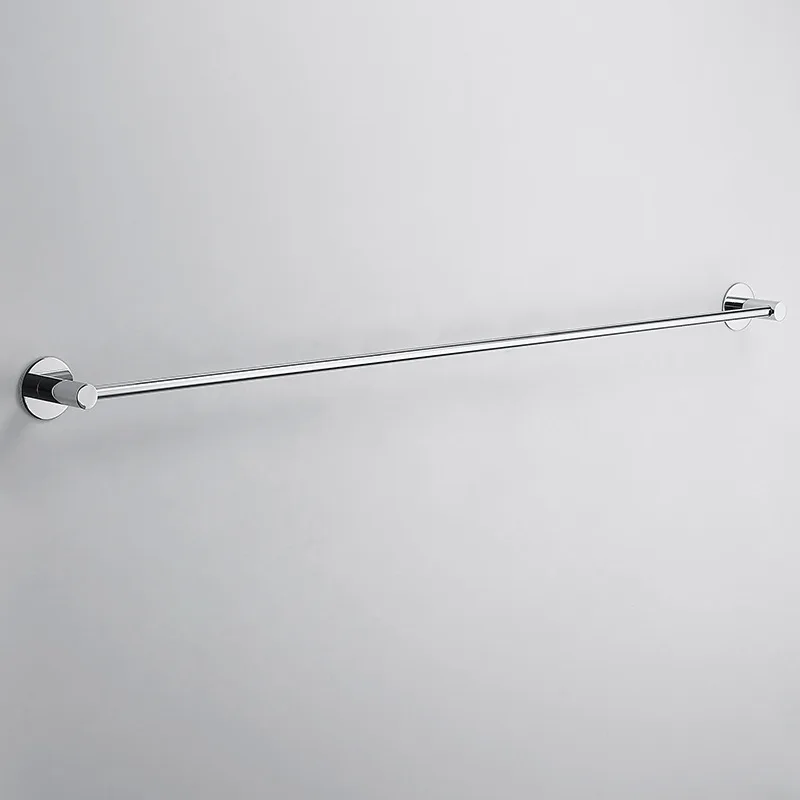 Wall Mounted Chrome Plated 60cm Single Towel Bars Bathroom Towel Hanger Bathroom Accessories Rack