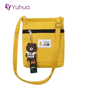 

Yuhua 2020 new fashion women handbags, casual woman shoulder bag, trend canvas messenger bag, simple korean version bags.