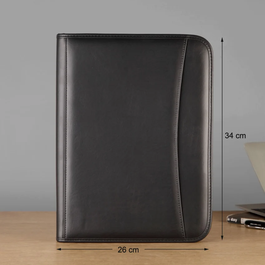 Персонализированная деловая папка A4 для хранения документов папки на молнии