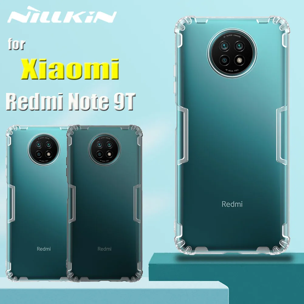 Для Xiaomi Redmi Note 9T 5G чехол Корпус Nillkin 0 6 мм ультра тонкий мягкий силиконовый