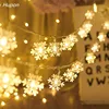 LED Garland Holiday Snowflakes String Fairy Lights Hanging Ornaments Christmas Tree Decorations for Home Party Noel Navidad 2022 ► Photo 1/6