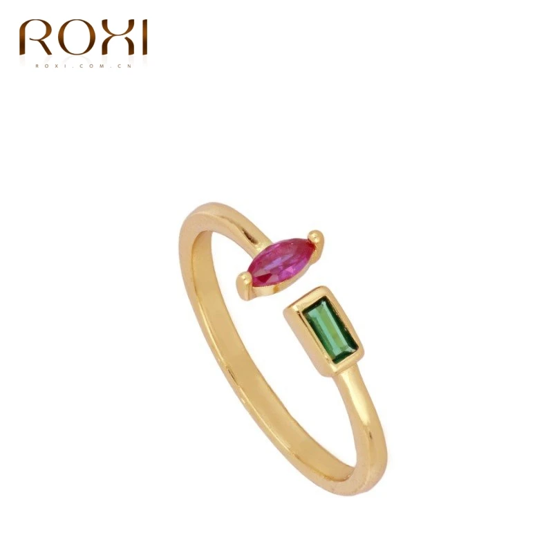 ROXI винтажные Свадебные Кольца для женщин овальные Квадратные с фианитами