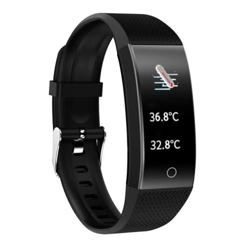 

QW18T Smart Belt Temperature Smart Temperature Watch Waterproof Sports Bracelet Sleep Monitor USB Charger Band