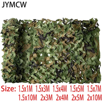 1.5x3m /2x10m Hunting Military Camouflage Nets Woodland Army training Camo netting Car Covers Tent Shade Camping Sun Shelter
