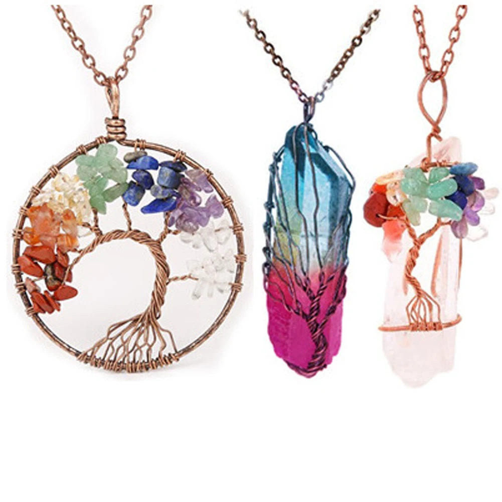 3 Sets 7 Chakra Crystal Natural Stone 