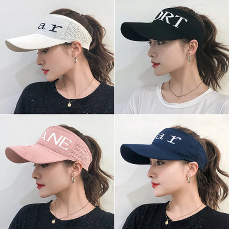 Foux Sun Visor Caps Women Running Sports Summer Hat Outdoor Beach