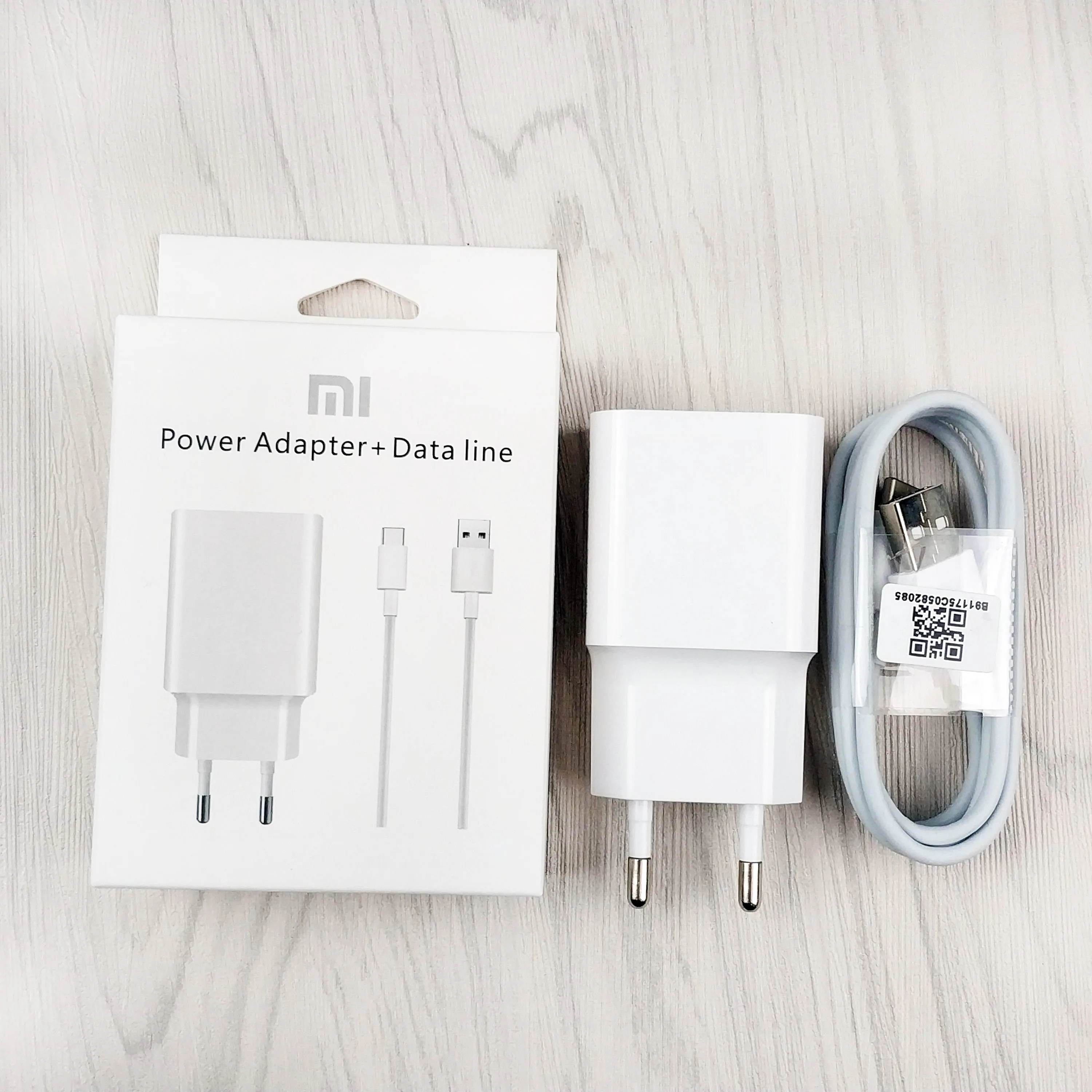 white charger kit Xiao mi a3 a2 a1 зарядное устройство QC3.0 Быстрый EU 18 Вт дорожный адаптер для зарядки для Red mi 8 Note 7 8 pro mi 9 9T pro 8 6 mi x 3 2s F1 - Цвет: white charger kit