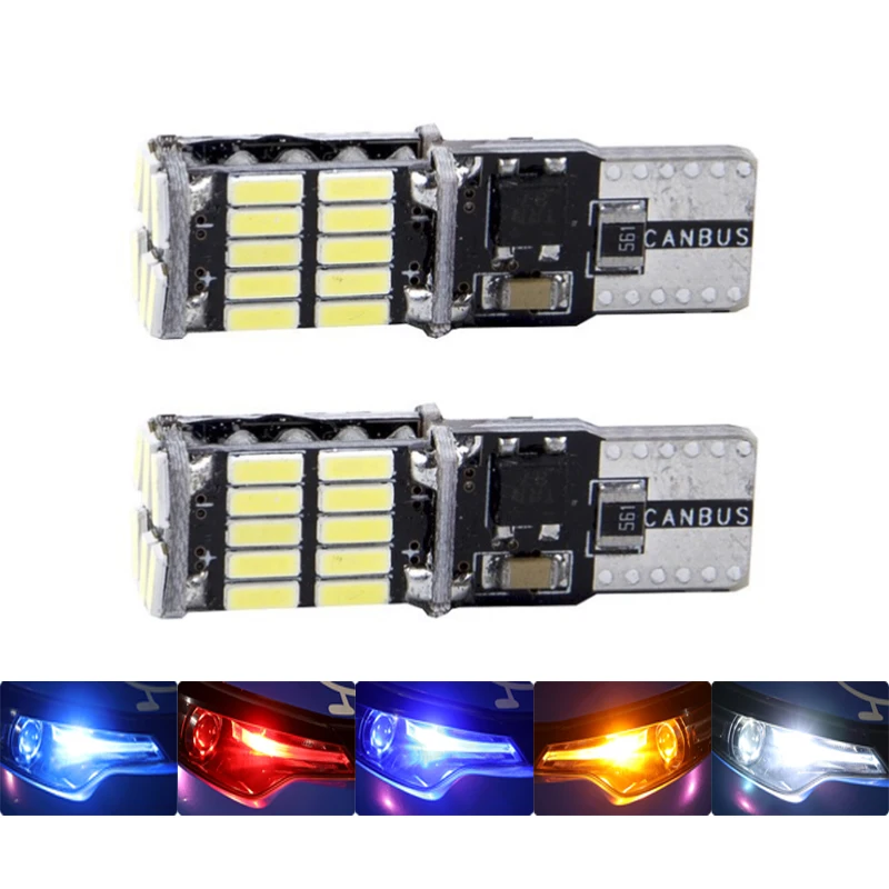 

2PCS For Alfa Romeo 159 Kia Ceed Rio Cerato Sportage Subaru Foreste Impreza Saab Car License Plate Trunk Hight Light 26 LED T10