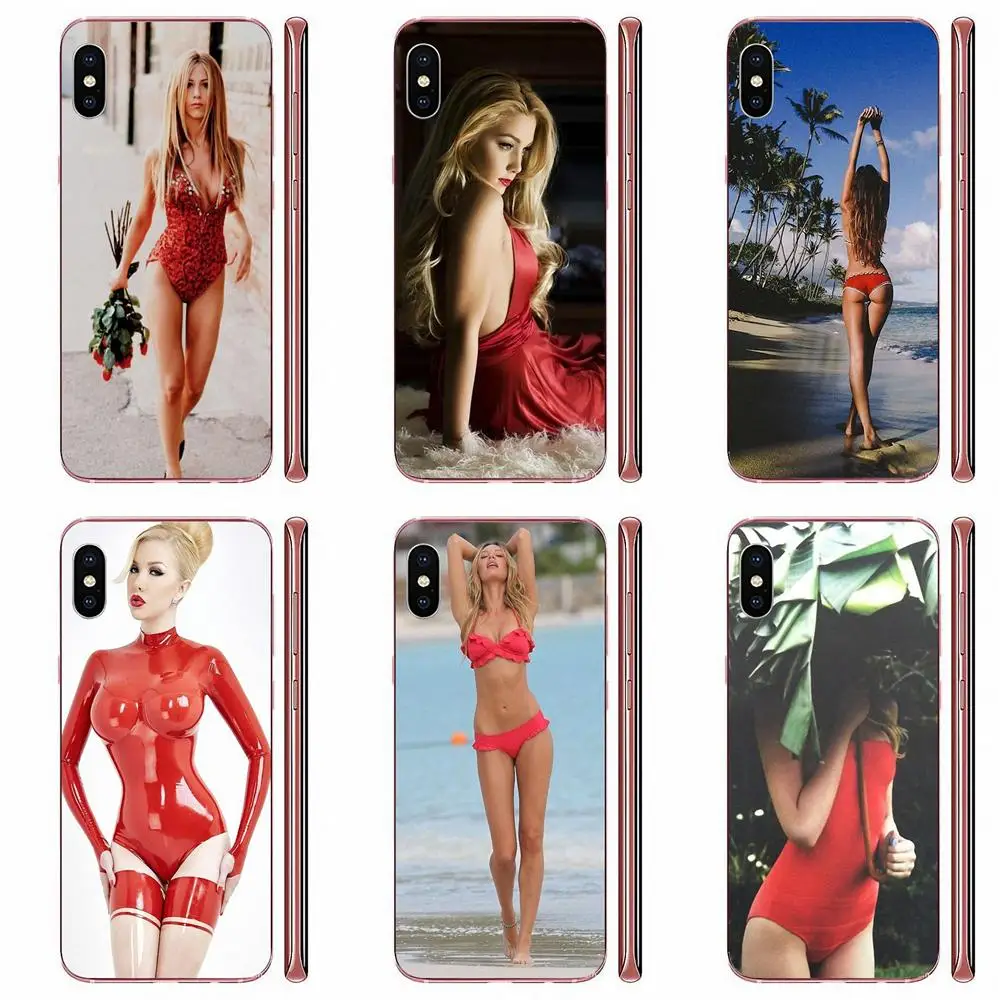 For Sony Xperia Z Z1 Z2 Z3 Z4 Z5 compact Mini M2 M4 M5 T3 E3 E5 XA XA1 XZ Premium TPU Case Capa Cover Sexy Ass Girl Red Bikini | Мобильные