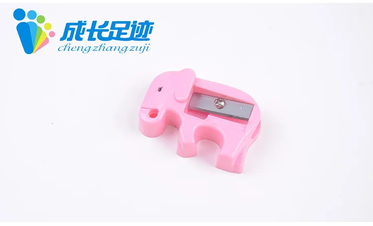 Qian Wang Stationery Manufacturers Direct Selling Small Elephant Pencil Sharpener Plastic Pencil Sharpener Penknife