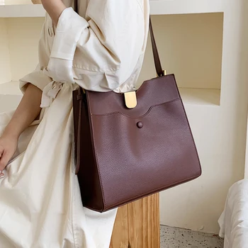 

Vintage Big Tote bag 2019 Fashion New High Quality PU Leather Women's Designer Handbag High capacity Shoulder Messenger Bag