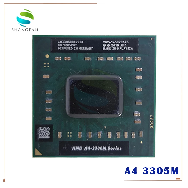 AMD A4-Series A4 3300M Series 3305 м A4-3305M - AM3305DDX22GX 1 9 ГГц двухъядерный ноутбук процессор разъем FS1