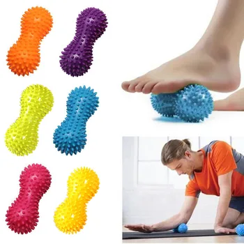 

Peanut Shape Massage Yoga Sport Fitness Ball Durable PVC Stress Relief Body Hand Foot Spiky Massager Trigger Point Foot Pain