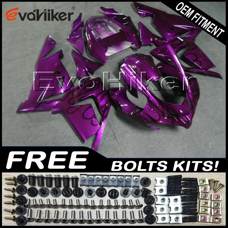 

Пользовательский обтекатель для фотоэлементов 2004-2005 ABS Комплект для корпуса моторных панелей Фиолетовый + подарки