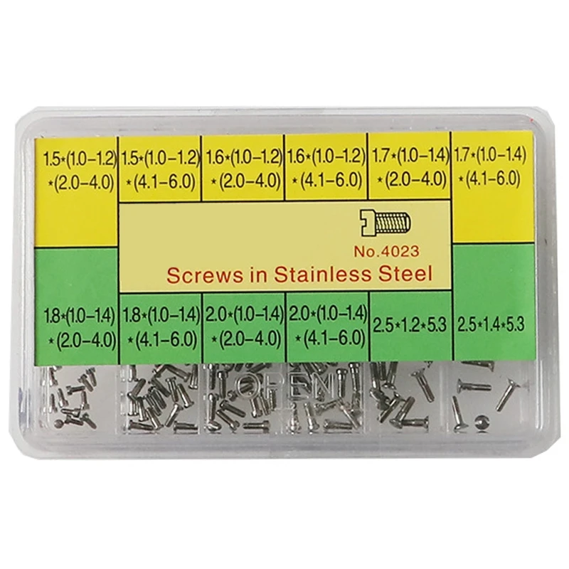 

Watch Accessories Strap Screw Stainless Steel Screw Tool Watch Parts Screw Box