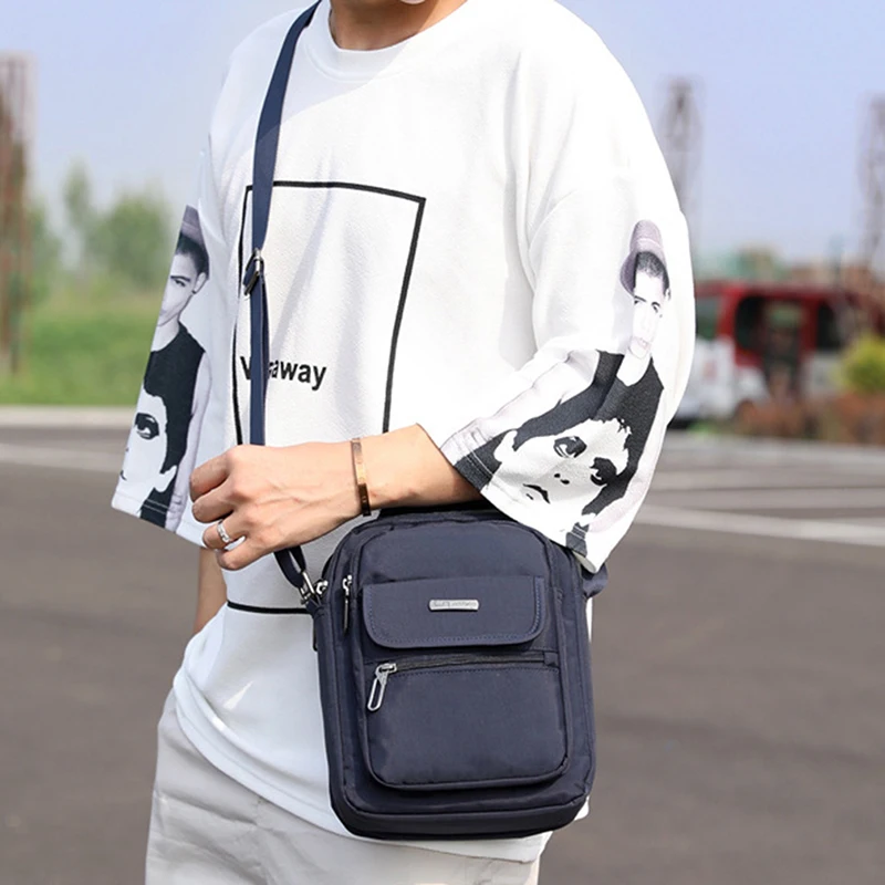 2020 Vintage Men's Messenger Bags Canvas Shoulder Bag Fashion Man Business Crossbody Printing Male Travel Handbag | Багаж и сумки