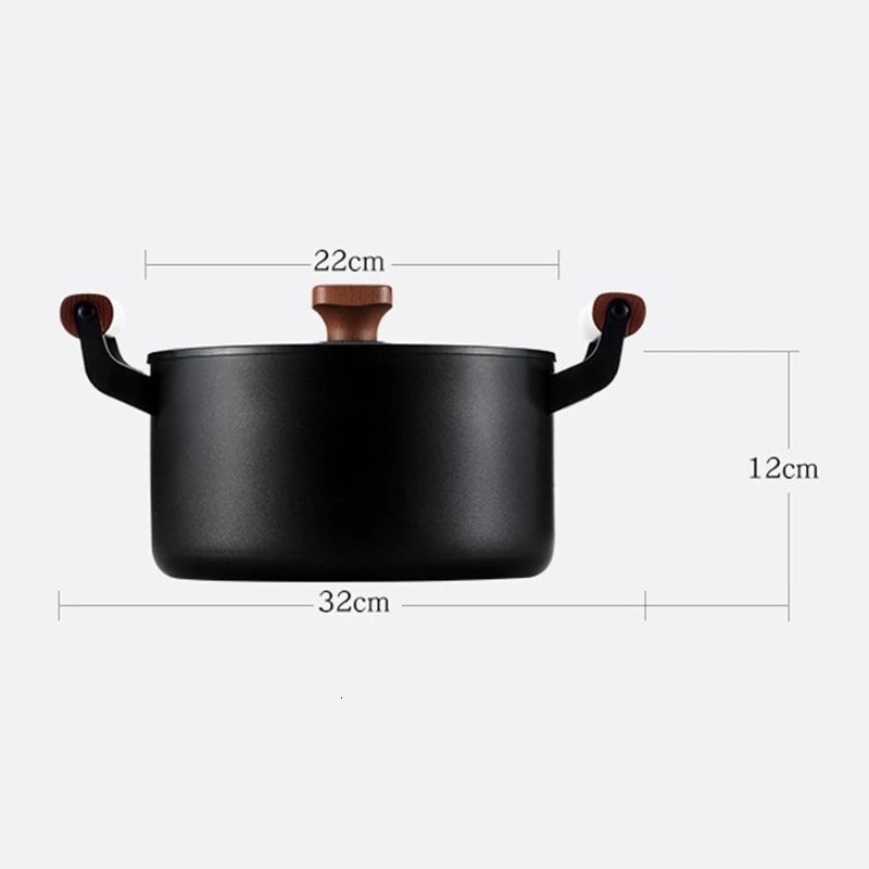Новейший 4,5л большой чугунный суповый горшок, кастрюля высшего качества с антипригарным покрытием, кухонная кастрюля для газовой плиты и индукционной плиты