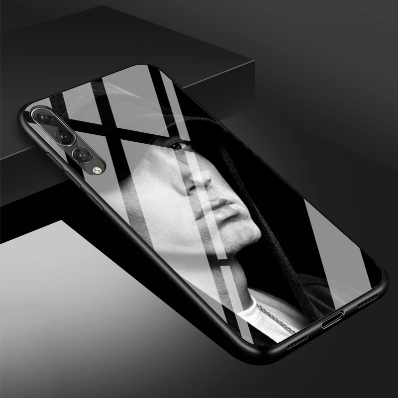 Eminem Mile Rap Tempered Glass Phone Case For Huawei P20 P30 P40  P40 Lite Pro Psmart Mate 20 30 Cover Shell huawei phone cover