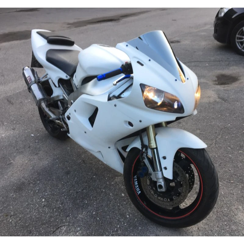 Ветер экран для 1998 1999 Yamaha YZF-R1 YZF R1 1000 98 99 ветер экран дефлекторы лобовое стекло дым черный Иридиум - Color: Chrome
