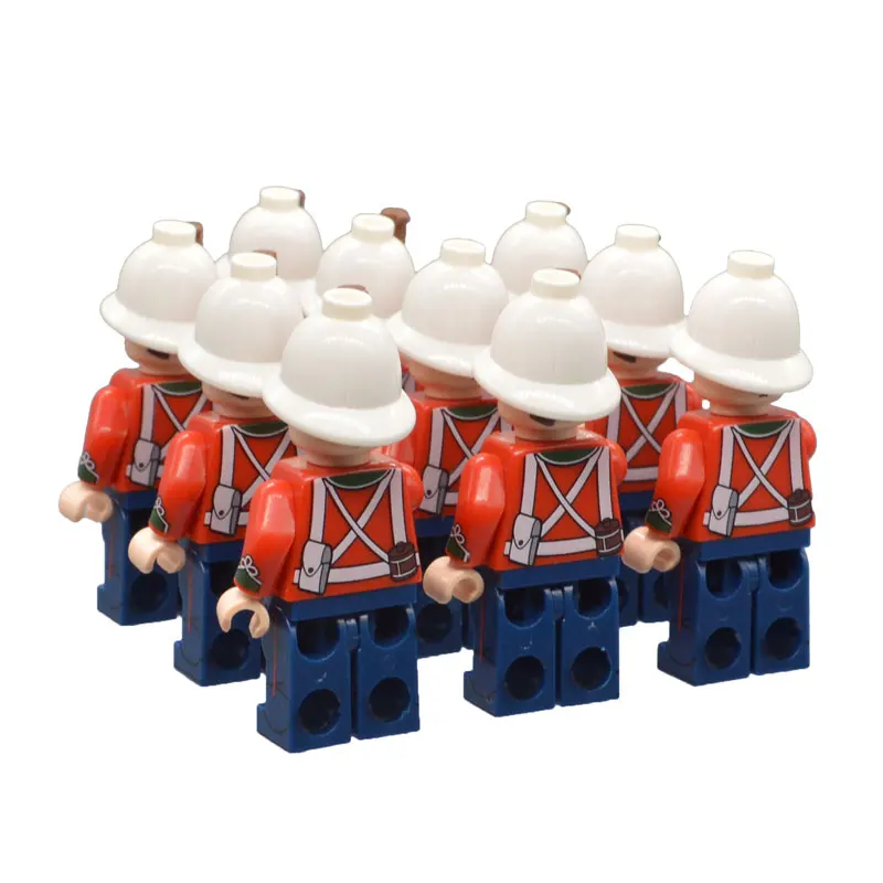 Online Begrenzte Anglo Zulu Krieg Soldaten Figuren Großbritannien Britischen Armee Infanterie MOC Nach Military Bausteine Ziegel Spielzeug