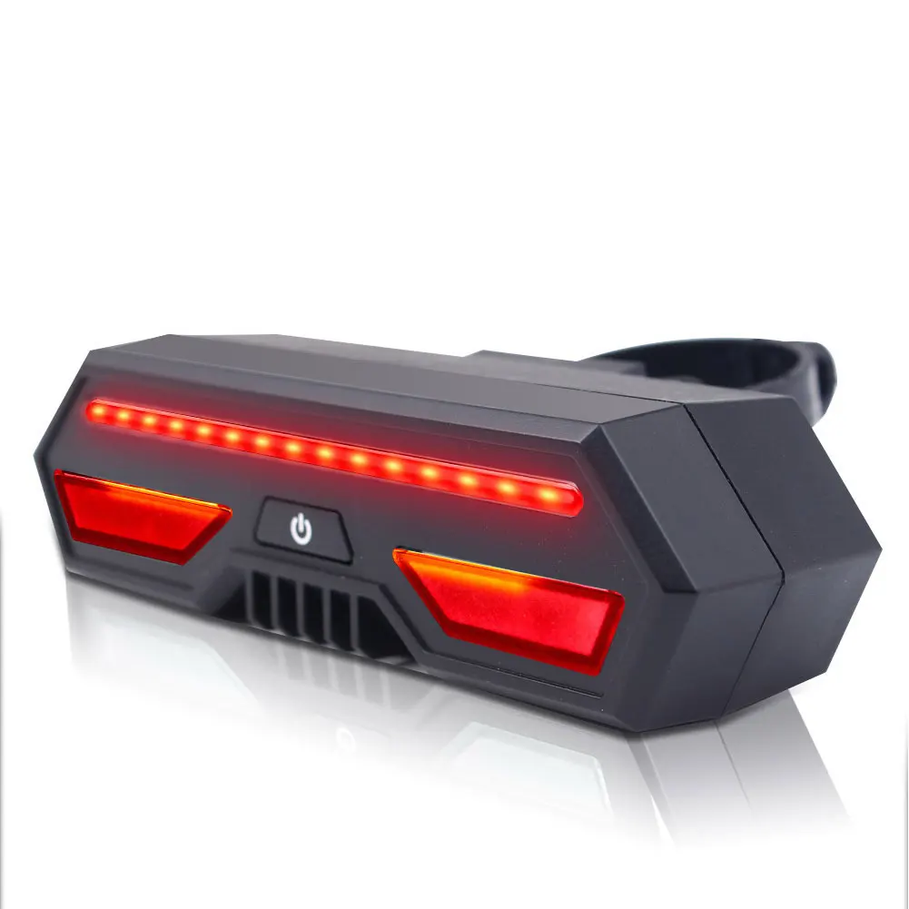 Bike Tail Light with Turn Signals Wireless Remote Control Bicycle Tail Light Safety Brake Lights and Warning Light 2200mAh USB