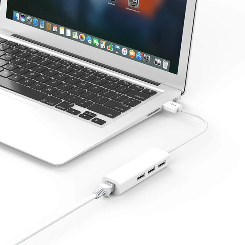 USB 2,0 к RJ45 концентратор 100 м Ethernet адаптер Сетевая карта USB Lan для ноутбука Macbook VDX99