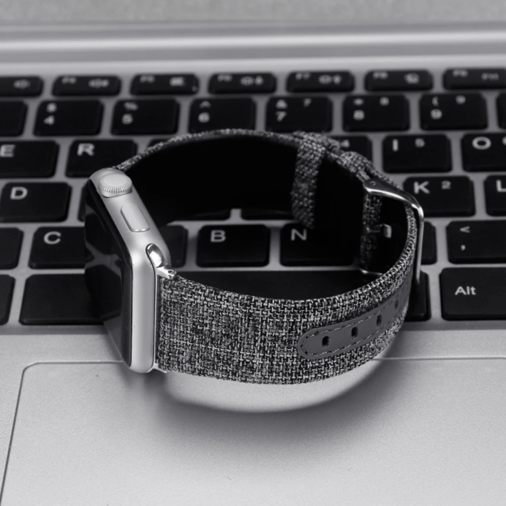 Нейлоновый ремешок для часов Apple Watch Series 5 4 3 21 спортивный браслет Аксессуары 42 мм 38 мм ремешок для iwatch