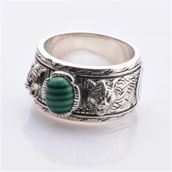 

100% 925 sterling silver new hot sale turquoise ring, classic logo charm original jewelry, gift for girlfriend