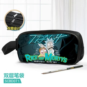 

IVYYE Rick Crazy Morty Fashion Anime Customized Cosmetics Bags School Cartoon Pencil Case Storage Pen Bag Stationery Gifts