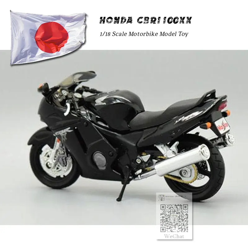 6 шт./лот MAISTO 1/18 весы игрушки, модели мотоциклов HONDA CBR1100XX отлитый под давлением металлический мотоцикл модели игрушки