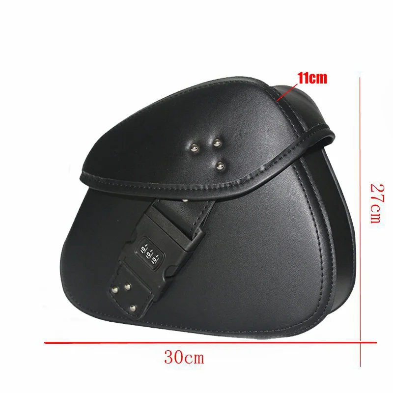Left&Right Fairing Black Saddle Bags For Honda-Rebel CMX 300 500&ABS Models With combination lock waterproof bag