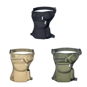 

Outdoor Fashion Solid Color Leg Bag Texture Phone Large Capacity Waist Pack