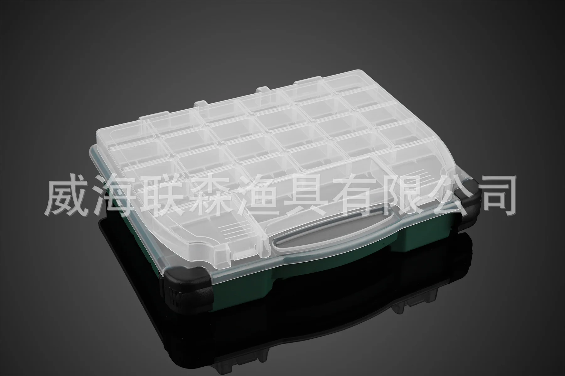 UNFF Fishing Gear H482 Hand Double Layer Lure Box Tool Box diao yu he Fishing Box Plastic Box