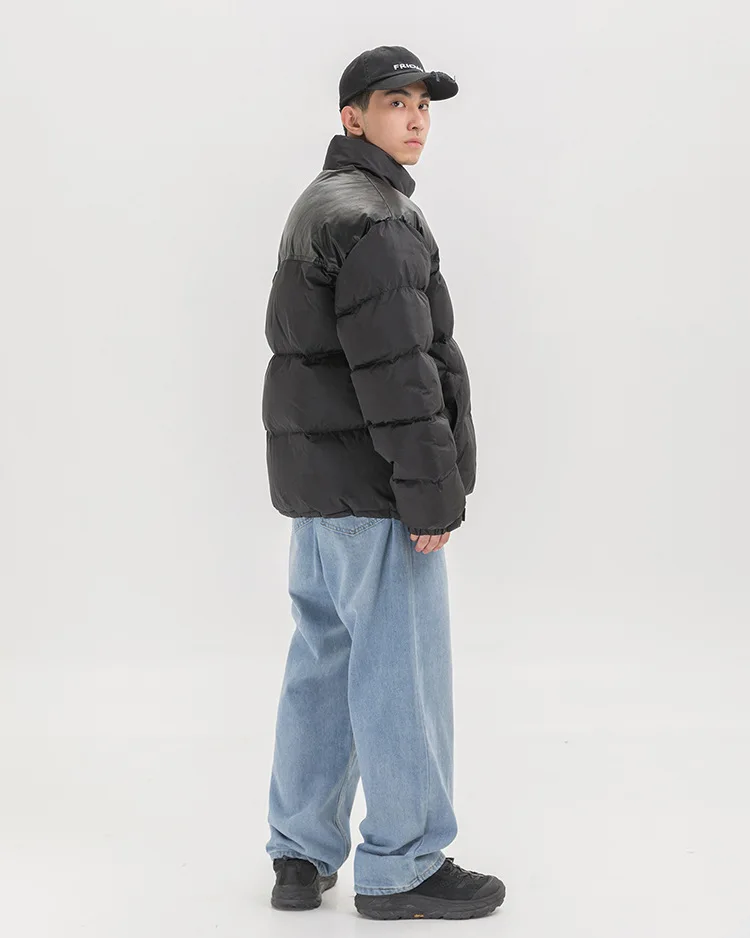 Мужское хлопковое Стеганое пальто в европейском и американском стиле, модная уличная одежда в стиле хип-хоп, Плотная хлопковая стеганая одежда, крутая AliExpress с принтом H