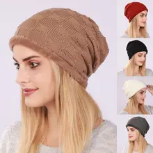 

Beanie Hat Pleats Ear Protection Men Women Coldproof Pure Color Cap for Outdoor
