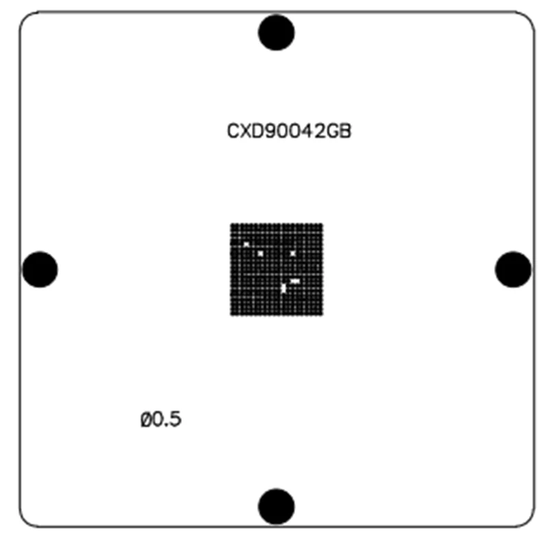 Direct Heating 80*80 90*90MM Stencil For PS4 Slim Host South Bridge Chip CXD90042 CXD90042GB 0.5MM BGA Template | Электроника