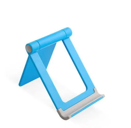 Mobile phone desktop bracket universal watch TV live folding simple portable mini tablet clip CD50 T07 - Цвет: blue