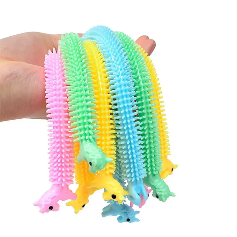 

3pcs Worm Noodle Stretch String TPR Rope Anti Stress Toys String Fidget Autism