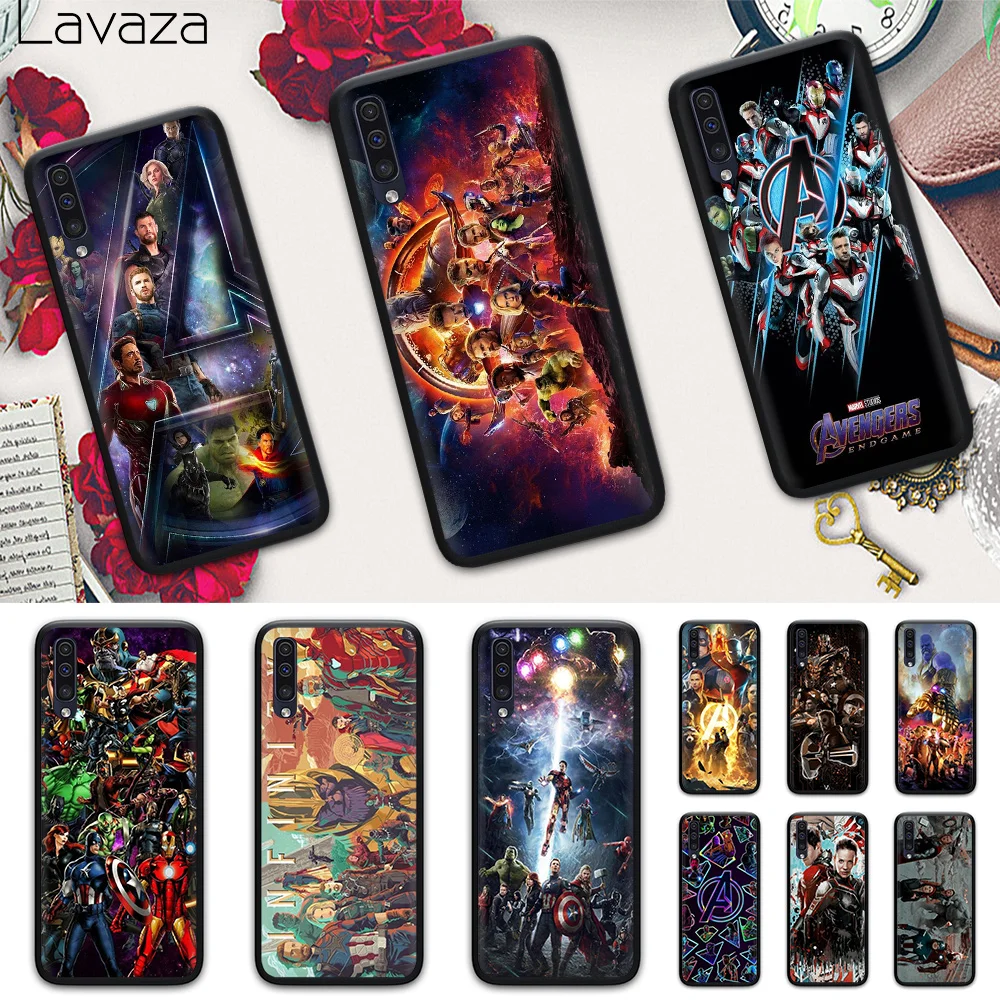 Lavaza Marvel Avengers Thanos Iron Man Silicone soft shell for Samsung A3 A5 A6 A7 A8 A9 J6 J4 J8 2018 A2 Core J7 Duo |