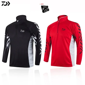 

DAIWA Fishing Clothes Summer Fishing Shirt Sunscreen Outdoor Sun Protection Men Breathable Sports Quick-Drying Fishing Jersey