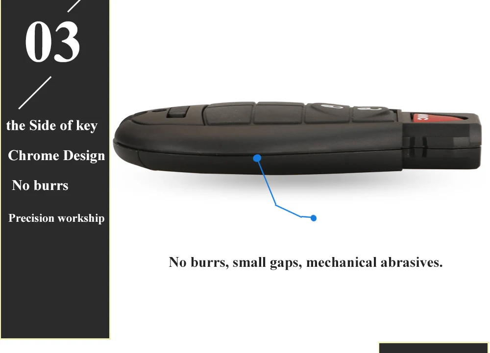 Keyforkess GQ4-53T 433MHz 4A Chip Fobik Remote Car Key fob per Dodge RAM Jeep Cherokee Sport KL Chrysler Town & Country 2014 - H829583f960884dae9e07e671309390011