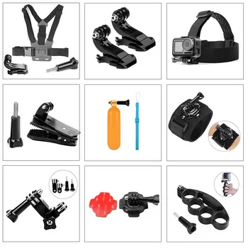 

Go Pro Accessories For Gopro hero 8 7 6 5 4 3 Action Sport Camera Chest Head Hand Wrist Strap For Xiaomi yi 4k Eken Car Supction